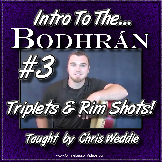 Triplets and Rim Shots for Bodhrán