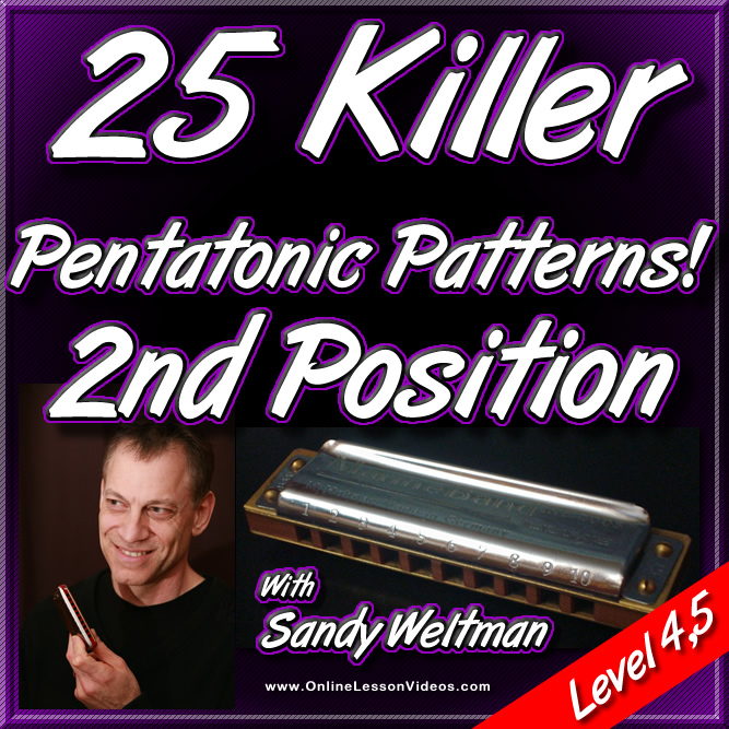 25 Killer Pentatonic Patterns - 2nd Position - For HARMONICA