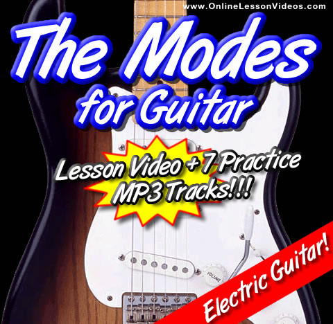 THE MODES - For Guitar - WITH TABLATURE AND WITH 7 PRACTICE TRACKS ON MP3!
