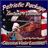 Patriotic Song Package - 4 Lessons for Violin