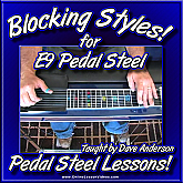 BLOCKING STYLES - for E9 Pedal Steel