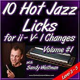 10 Hot Jazz Licks - for ii-V-I- Changes - Vol. 1