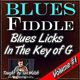 Blues Licks for Fiddle - In The Key of G - Volume #1