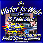 The Water Is Wide - E9 Pedal Steel Lesson