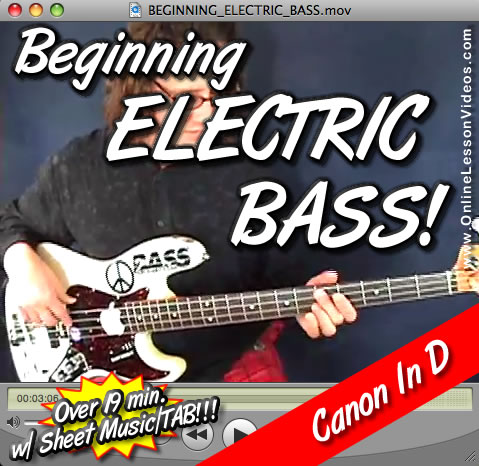 BEGINNING ELECTRIC BASS + CANON IN D