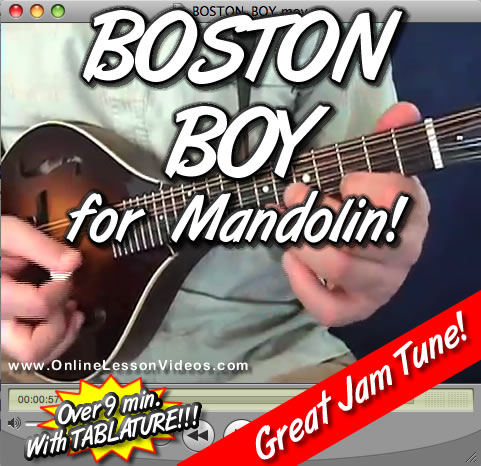 BOSTON BOY - For Mandolin - WITH TABLATURE!!