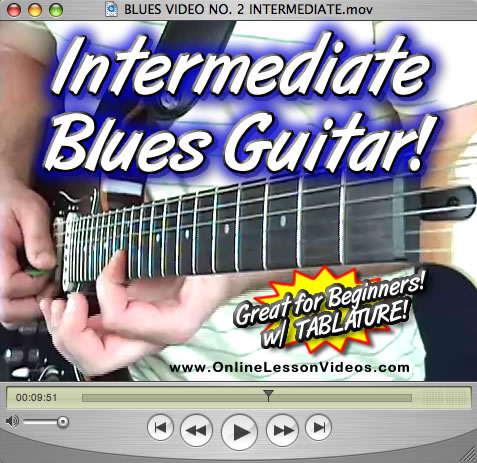 INTERMEDIATE BLUES - For Guitar - WITH TABLATURE!