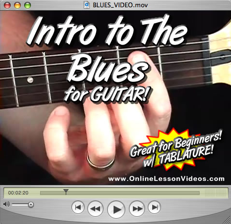 INTRO TO THE BLUES - For Guitar - WITH TABLATURE!